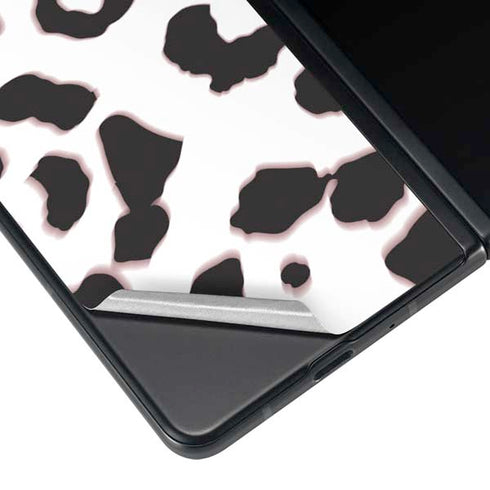 B&W Leopard Galaxy Z Fold4 5G Skin